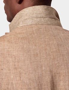 Tailored Fit Sand Herringbone 1913 Suit Jacket-preview5