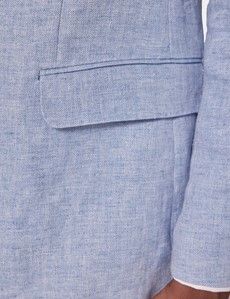 Tailored Fit Light Blue Herringbone 1913 Suit-preview3