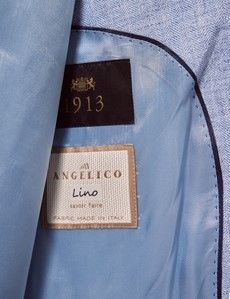 Tailored Fit Light Blue Herringbone 1913 Suit-preview4