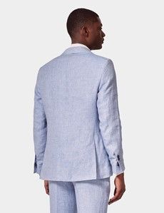 Tailored Fit Light Blue Herringbone 1913 Suit-preview5