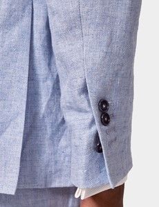 Tailored Fit Light Blue Herringbone 1913 Suit-preview7