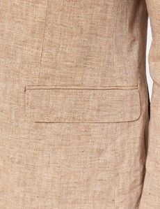 Tailored Fit Beige Herringbone 1913 Suit-preview3