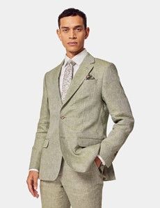 Tailored Fit Green Suit