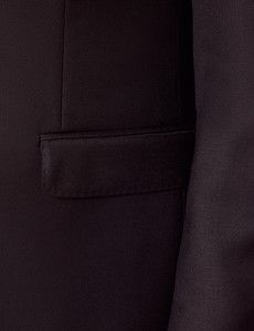 Tailored Fit Black Twill Suit Jacket-preview2