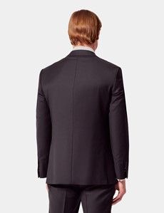 Tailored Fit Black Twill Suit Jacket-preview4
