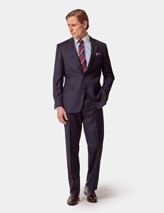 Tailored Fit Navy Twill Suit Jacket-preview6
