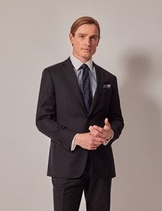 Black Twill Weave Tailored Suit-preview2