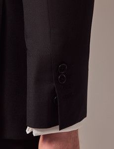 Black Twill Weave Tailored Suit-preview6