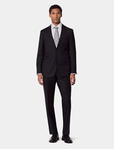 Tailored Fit Black Twill Suit-preview2