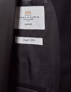 Tailored Fit Black Twill Suit-preview4