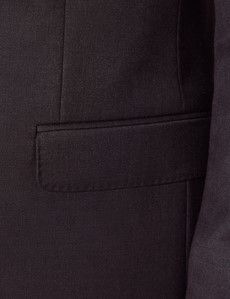 Tailored Fit Dark Charcoal Twill Suit-preview3