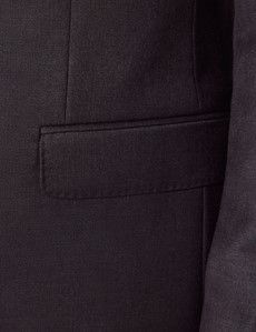 Tailored Fit Dark Charcoal Twill Suit