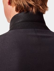 Tailored Fit Dark Charcoal Twill Suit
