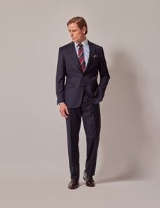 Navy Twill Weave Tailored Suit