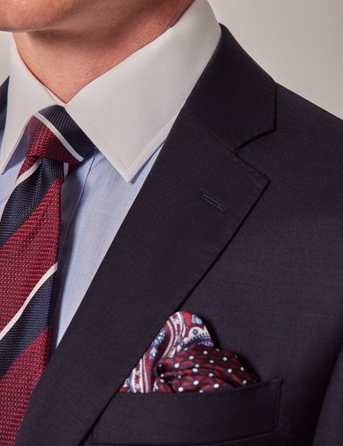 Navy Twill Weave Tailored Suit-preview