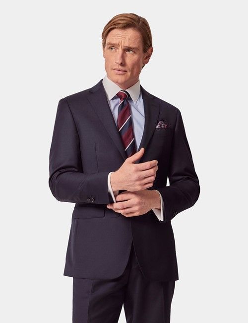 Tailored Fit Navy Twill Suit 