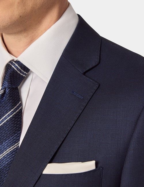 Navy Birdseye Wool Tailored Fit Suit-preview