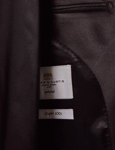 Black Wool Tailored Fit Shawl Dinner Jacket-preview3