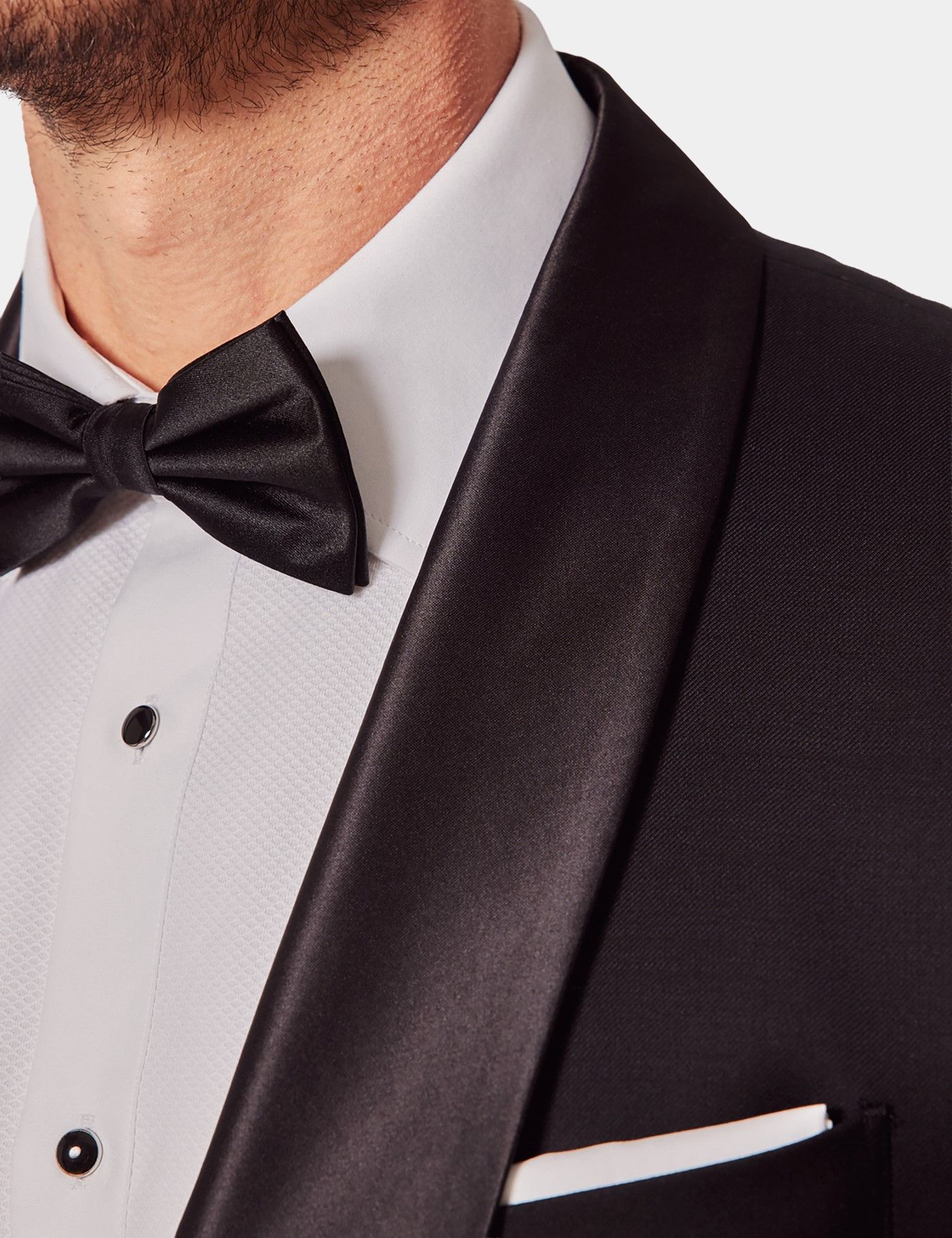 Tailored Fit Black Shawl Dinner Jacket-preview