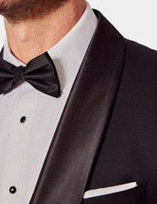 Tailored Fit Black Shawl Dinner Jacket-preview1