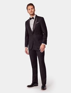 Tailored Fit Black Shawl Dinner Jacket-preview7