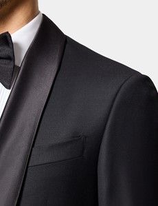 Tailored Fit Black Shawl Dinner Jacket