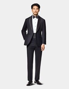 Tailored Fit Black Shawl Dinner Jacket
