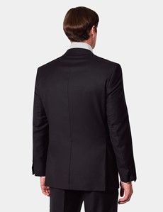 Classic Fit Black Twill Suit Jacket-preview4