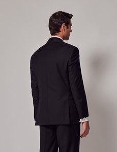 Black Twill Wool Classic Fit Suit-preview4