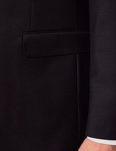 Classic Fit Black Twill Suit