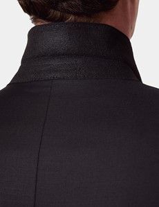 Classic Fit Black Twill Suit