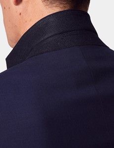 Classic Fit Dark Blue Twill Suit Jacket-preview4