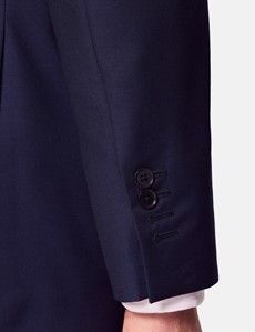Classic Fit Dark Blue Twill Suit Jacket-preview5