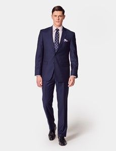 Classic Fit Dark Blue Twill Suit Jacket-preview6