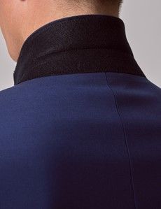 Royal Blue Twill Wool Classic Fit Suit Jacket-preview5