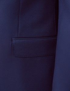 Royal Blue Twill Wool Classic Fit Suit Jacket-preview2