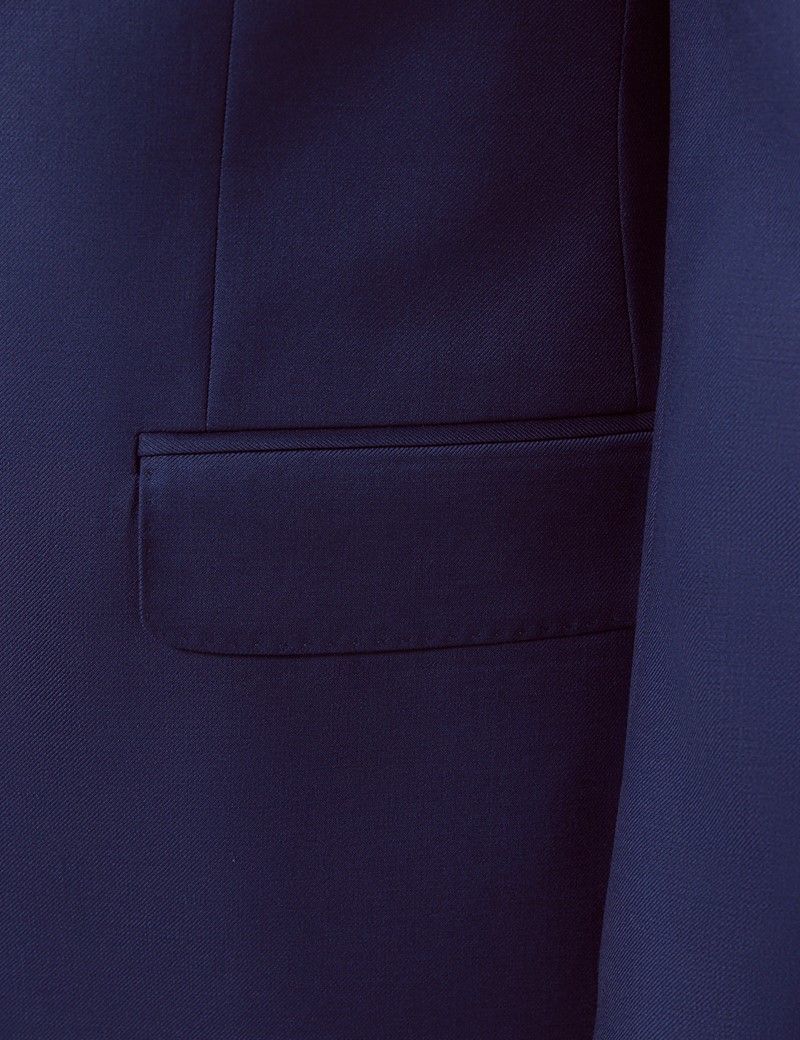 Men's Royal Blue Twill Classic Fit Suit Jacket | Hawes & Curtis