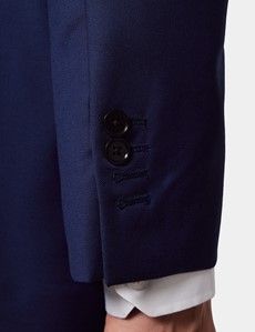Classic Fit Royal Blue Twill Suit Jacket
