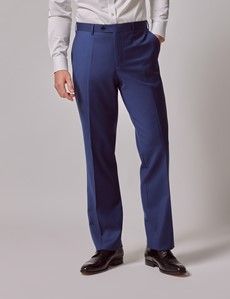 Royal Blue Twill Wool Classic Fit Suit-preview6