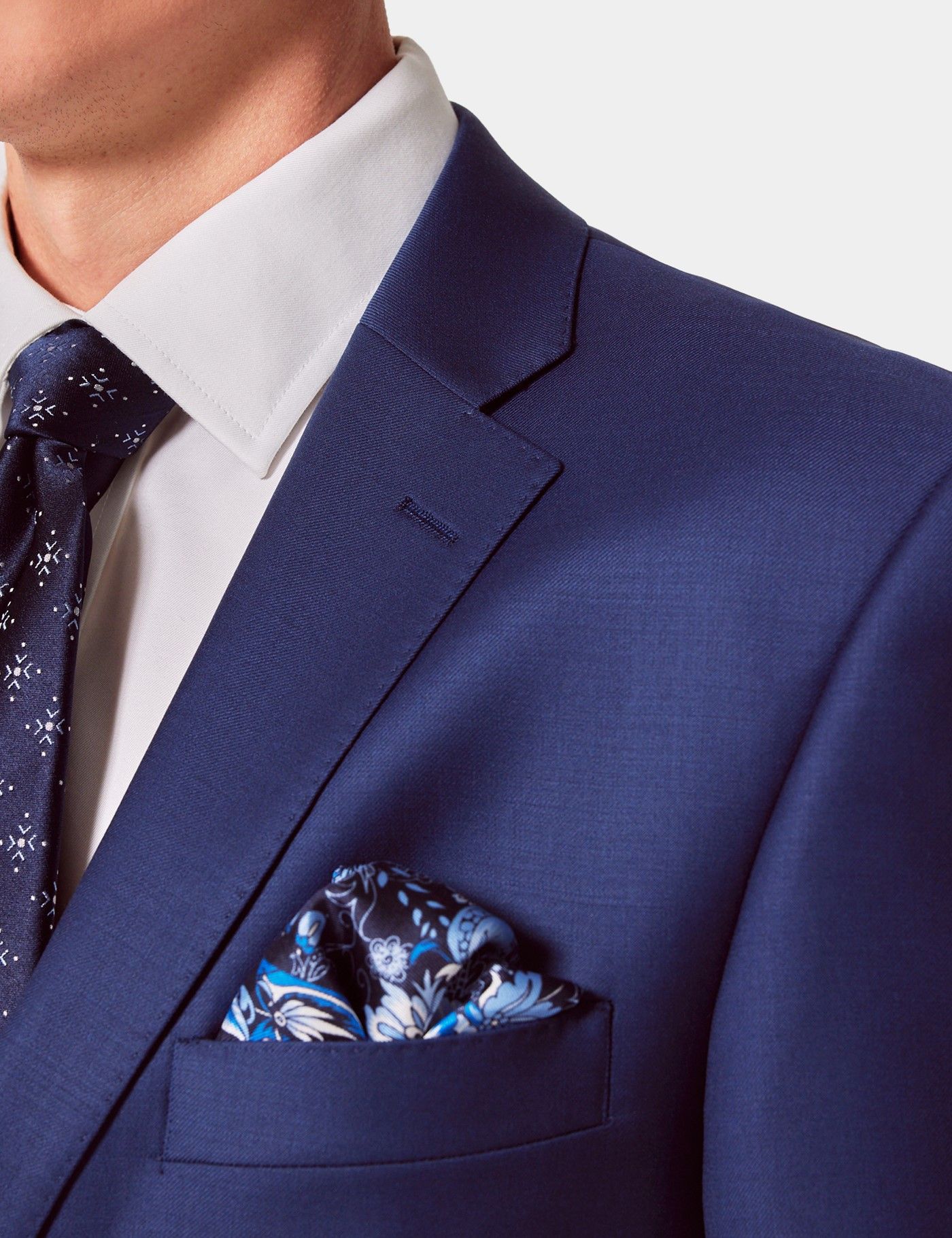 Classic Fit Royal Blue Twill Suit-preview