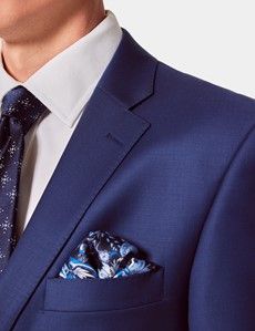 Classic Fit Royal Blue Twill Suit-preview1