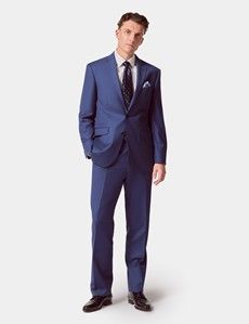 Classic Fit Royal Blue Twill Suit-preview2