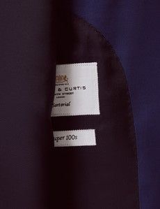 Classic Fit Royal Blue Twill Suit-preview4