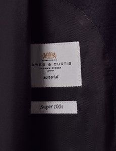 Dark Charcoal Twill Wool Classic Fit Suit Jacket-preview3
