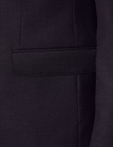 Dark Charcoal Twill Wool Classic Fit Suit Jacket-preview2