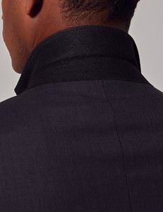 Dark Charcoal Twill Wool Classic Fit Suit Jacket-preview6