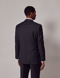 Dark Charcoal Twill Wool Classic Fit Suit Jacket-preview4