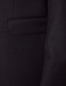 Classic Fit Dark Charcoal Twill Suit