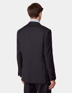 Classic Fit Dark Charcoal Twill Suit