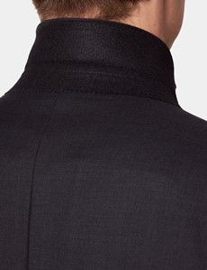 Classic Fit Dark Charcoal Twill Suit